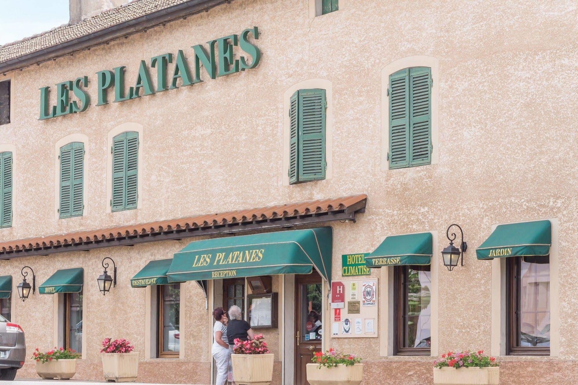 Logis Hotel Les Platanes Reyssouze 외부 사진